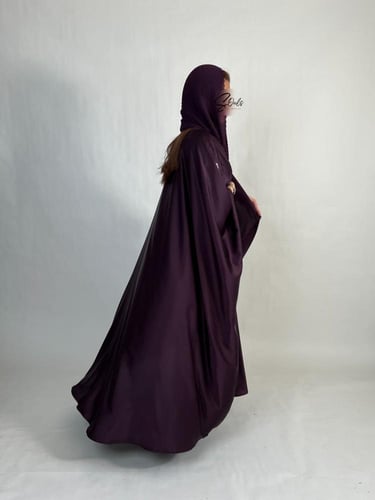 حرير بشت ليلكي