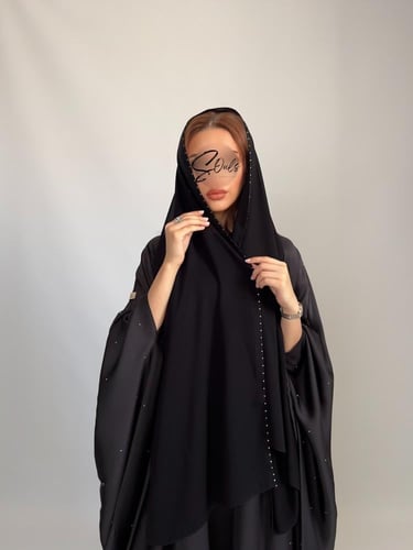 عباية حرير كريستال