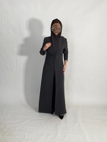 بليزر رسمي رمادي غامق