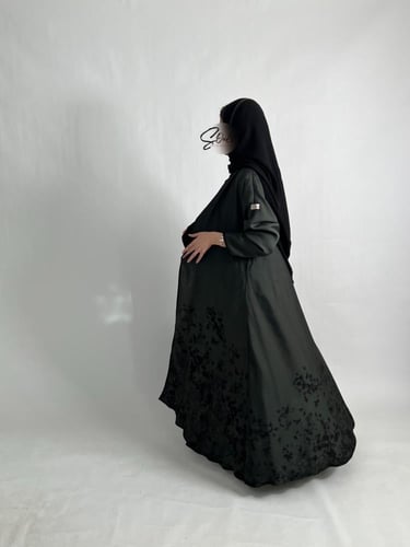 دبل فيس مشجر (زيتي غامق - أسود)