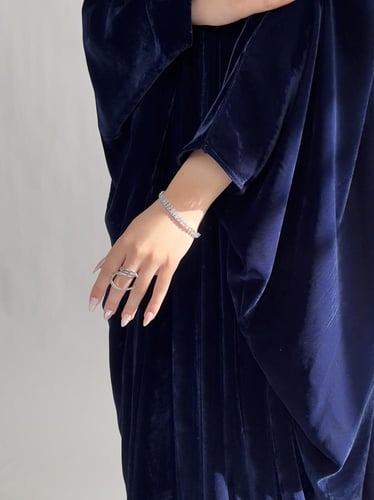 بشت مخمل كحلي