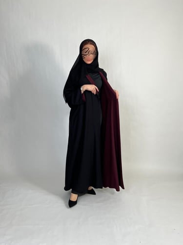 دبل فيس ( عنابي - أسود )