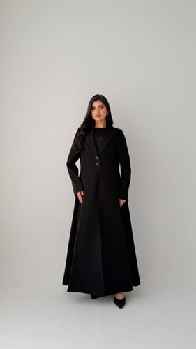 بليزر نص كلوش أسود