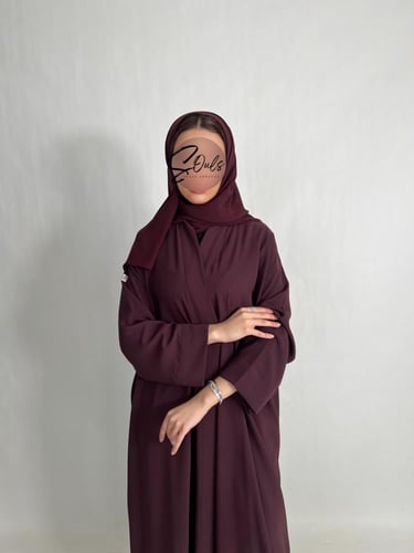 عبايه عنابي