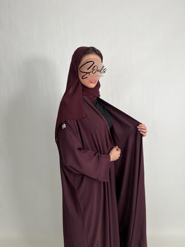 عبايه عنابي