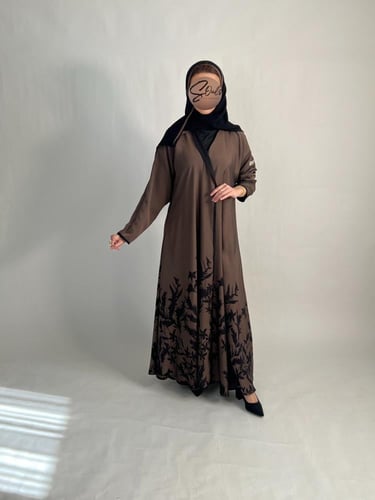 دبل فيس مشجر (بني فاتح-أسود)