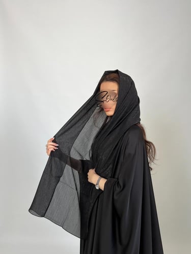 حرير بشت أسود