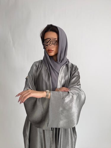 عبايه كاجوال تيفاني فاتح