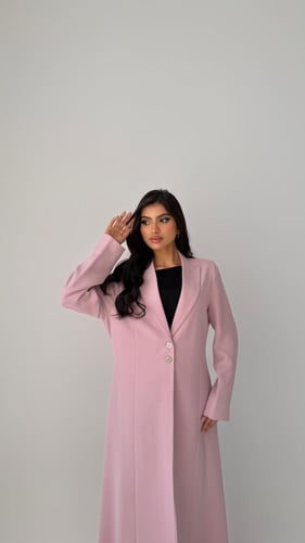 بليزر نص كلوش وردي