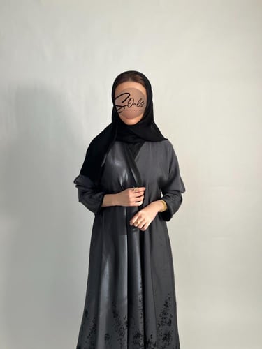 دبل فيس مشجر (رمادي-أسود)