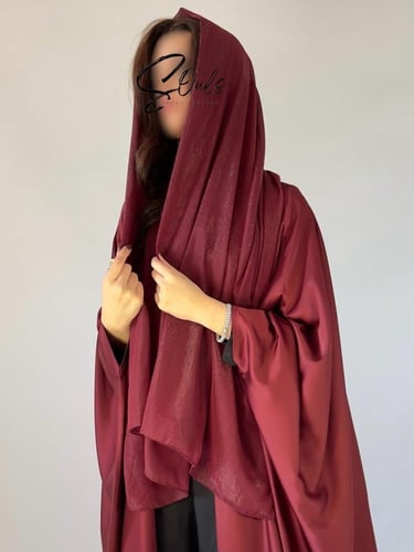 حرير بشت عنابي