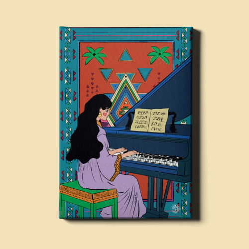 لوحة | عازفة البيانو
