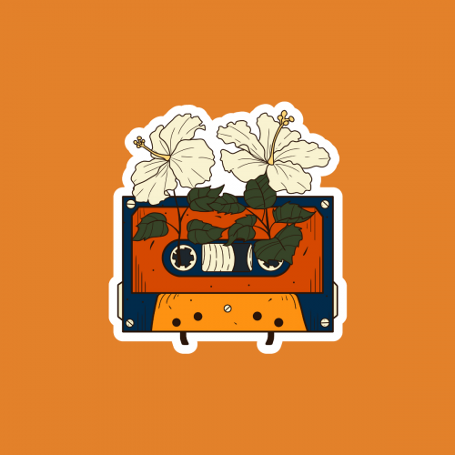 ستيكر كاسيت من جمال الأغنية أزهر