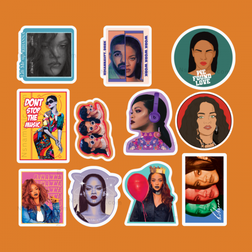 مجموعة ستيكرات ريهانا | Stickers Rihanna