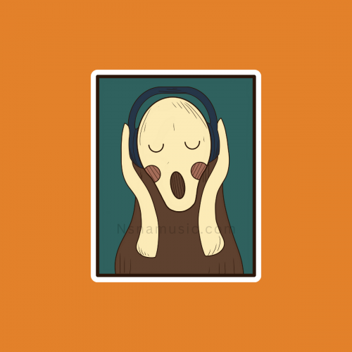 ستيكر رسمة الصرخة طربانة