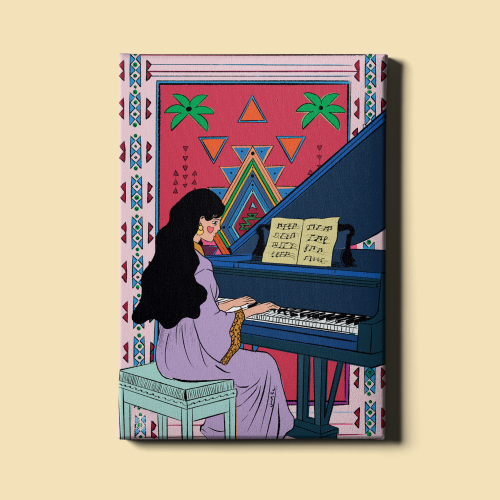 لوحة | عازفة البيانو