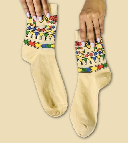 شراب Socks | نقش القط العسيري