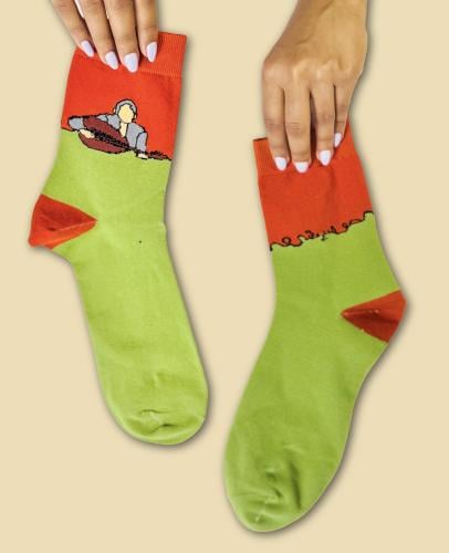 شراب Socks | عازف عود مع كلمة موسيقى في الجانب