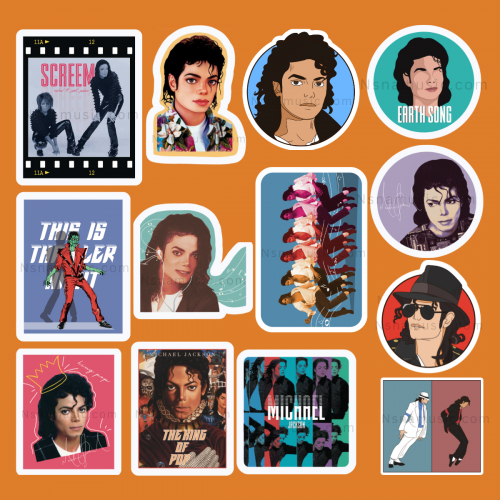 مجموعة ستيكرات مايكل جاكسون | Stickers Michael Jac...