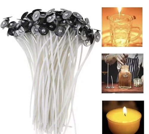 فتيل شمع مقاس 10 سم 10 حبات