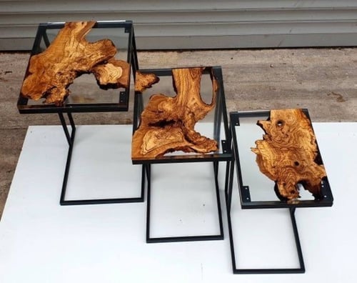 طقم حبتين ارجل طاولات مقاس الكبيره ارتفاع 50 طول ا...