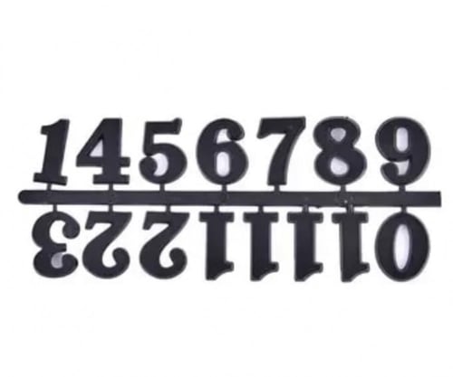 ارقام الساعات الانقليزيه متوفره لونين مقاس 5’2 سم...