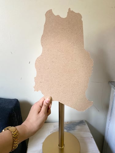 خشب mdf خريطه المملكه فقط جاهز للاعمال الخشبيه سمك...