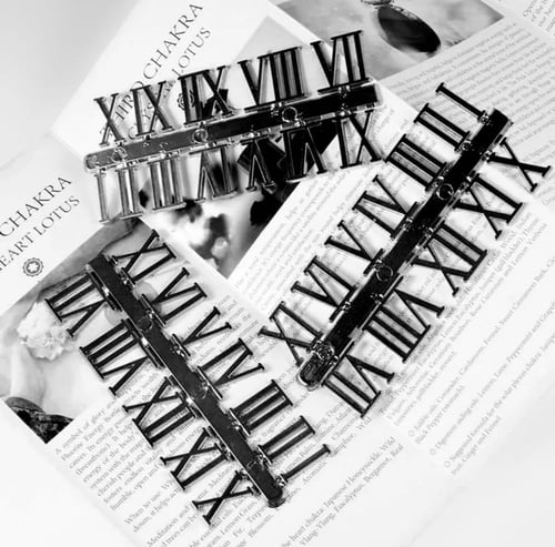 ارقام الساعات الرومانيه متوفره لونين مقاس 3 سم تقر...