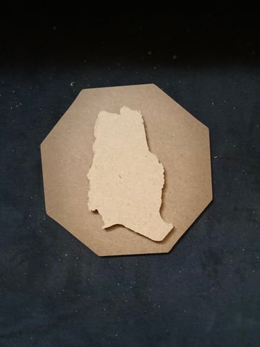 خشب mdf خريطه المملكه فقط جاهز للاعمال الخشبيه سمك...