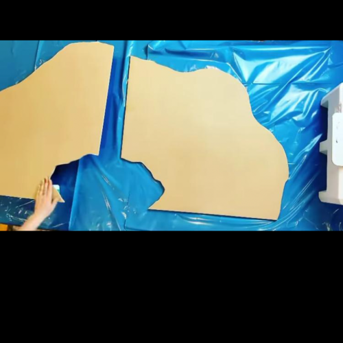 قطعتين خشب mdf جاهز للاعمال الخشبيه 12 ملي مقاس 60...