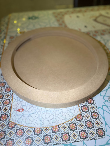 صينيه تقديم دائريه قطرها 35 ب سمك 12