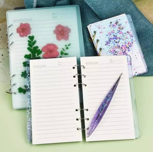 ورق دفتر ذكريات 45 ورقه متوفر مقاس A6_A5