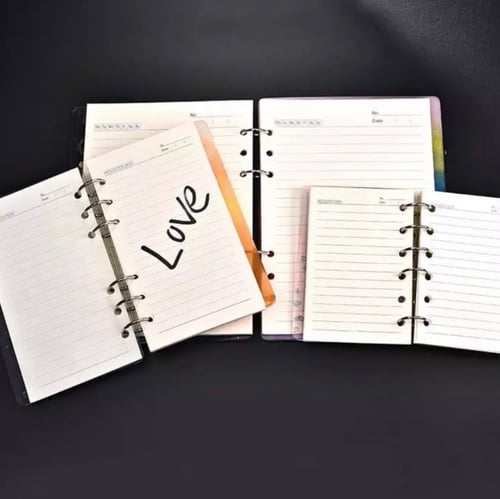 ورق دفتر ذكريات 45 ورقه متوفر مقاس A6_A5