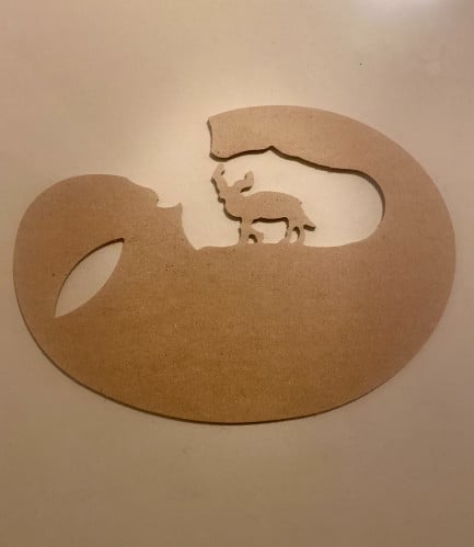 خشب mdf جاهز للاعمال الخشبيه سمك 6 مقاس 30-40