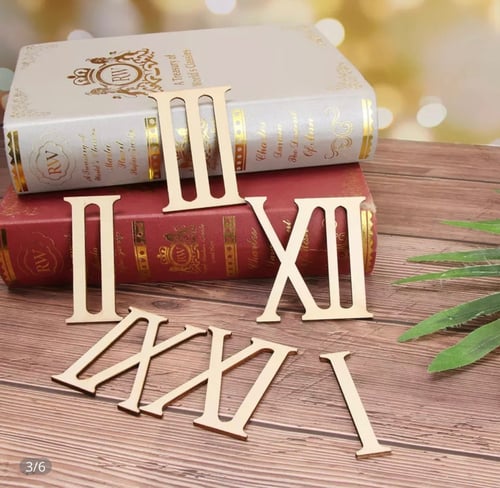 ارقام الساعات الرومانيه متوفره لونين مقاس 3 سم تقر...