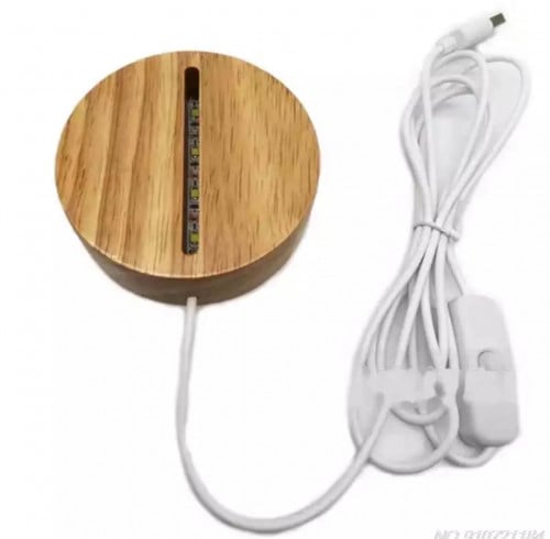 قاعده خشبيه متوفره شكل دائري قطرها 8 فتحت الاناره...