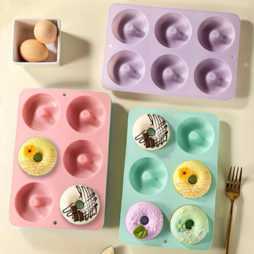 قالب سيليكون للدونات يتحمل حرارة الفرن