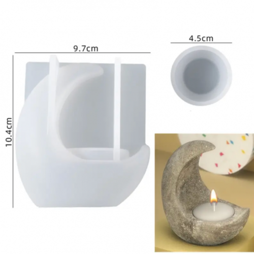 قالب سيليكون شمعدان هلال