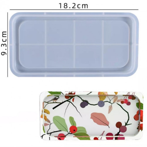 قالب سيليكون مستطيل مجوف