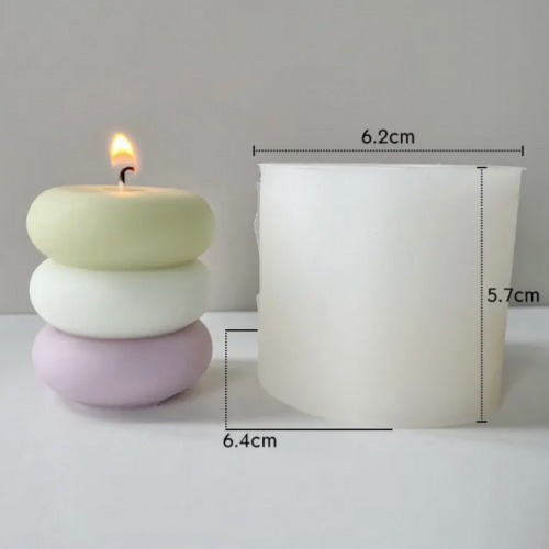 قالب سيليكون للشمع طبقات