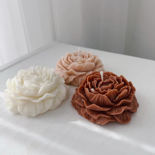 قالب سيليكون وردة كبيره للشمع