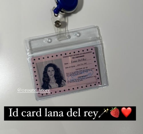 Id card lana del rey مع هولدر
