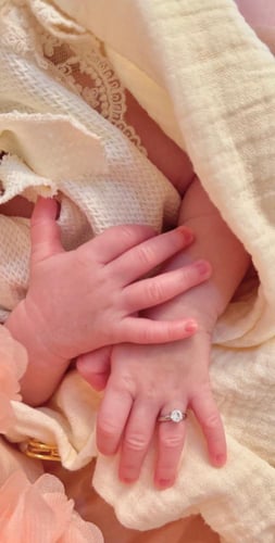 خاتم مواليد فضي