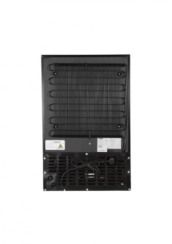 ثلاجة عرض زترست 4.59 قدم ، 130لتر، باب زجاج - أسود