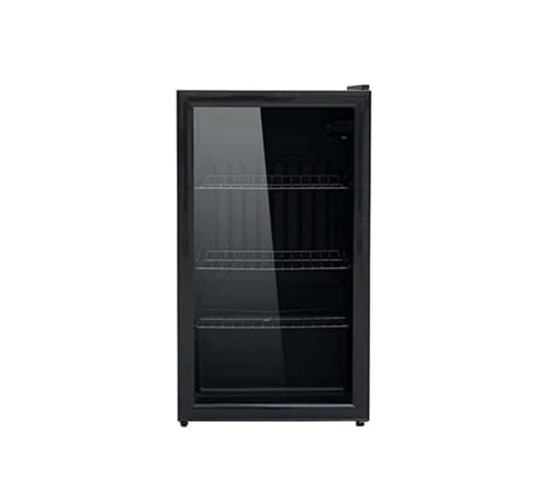 ثلاجة ميني بار ستار هوم 73 لتر زجاج اسود