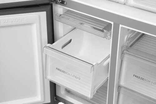 ثلاجة هاير دولابي 20.6 قدم إنفيرتر زجاج أسود