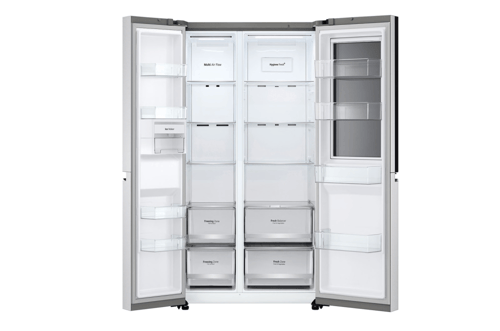 ثلاجة ال جي دولابي 28 قدم 796 لتر فضي