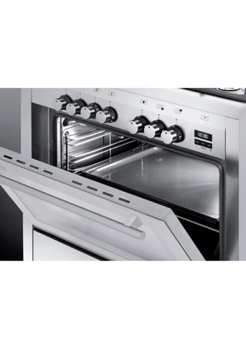 فرن جليم غاز 60*100، (5) عيون غاز، مروحة، مقلاة هو...