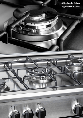 فرن جليم غاز 60*90، (5) عيون غاز، متعدد الوظائف، م...