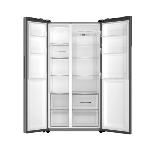 ثلاجة هاير دولابي 17.8 قدم 503 لتر إنفيرتر فضي